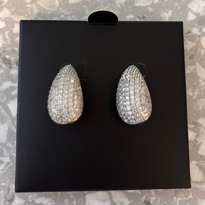 Elegant Silver Teardrop Earrings